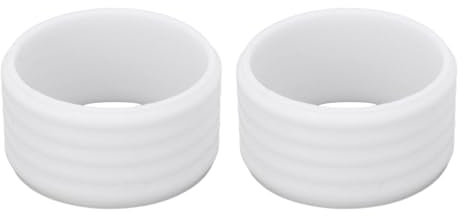Tennisschläger Ring Silikon, 2 Stück 2,5x1,5cm/1x0,6 Zoll Schweiß Absorption Tennisschläger Band Griff Stretchy Silikon Tennis Overgrip Fix Ring für Squash Racquetball Badminton Baseballschläger