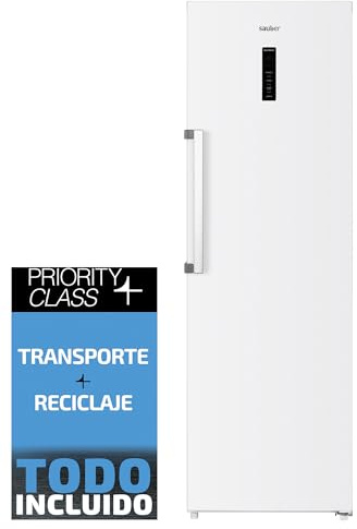 Sauber - FRIGO 1 Puerta FRIG. SAUBER SERIE 5-1P18524WH NF- NO FROST - E - 185 X 60 cm - 274 litros - Display Control Temperatuta - ENTREGA Y RETIRADA USADO EN DOMICILIO INCLUIDA