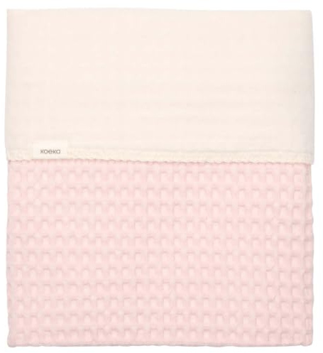Koeka Kinderbettdecke - Schmusedecke - Kuscheldecke - Mit Cotton Fleece Gefuttert - Amsterdam - Waffelstoff Aus Baumwolle - Atmungsaktiv - Abwaschbar -