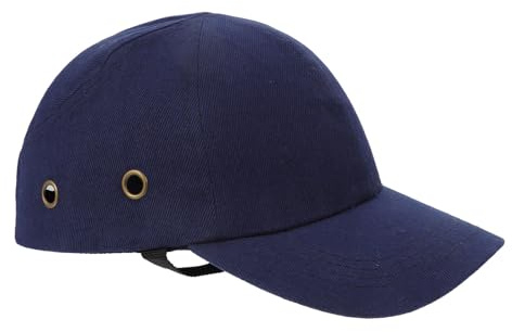 Sosoport Berretto Antiurto da Baseball Regolabile Guscio Rigido in ABS Leggero Cappellino di Sicurezza per Lavoro e Attività Outdoor Protezione Testa per Uomo e Colore Blu Scuro