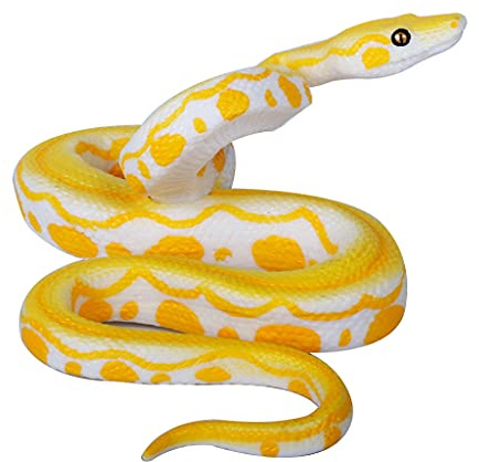 AMISENK Realistic Golden Fake Snake Toy Rubber Figure For Halloween Prank Props Animal Furnishing Articles Scary Realistic Model Furnishing Articles Simulation Toy For Halloween Party