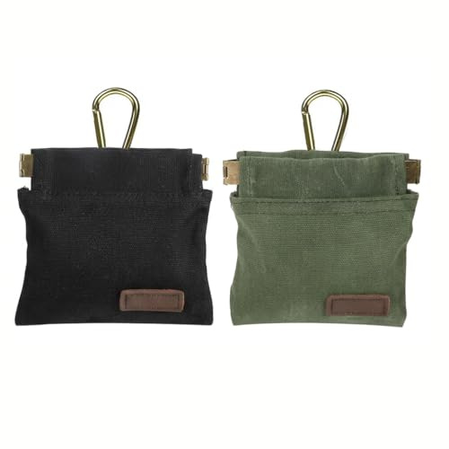2 Pièces Sac à Friandises pour Chien Pochette de Dressage avec Clip Mousqueton et Fixation Ceinture Sac de Récompense Portable pour Chiens Chats Promenade Voyage Entraînement Accessoires Outdoor