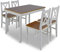 vidaXL Essgruppe Holztisch Esstisch Esszimmer Esstischset Tischset 4 Stühle