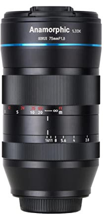 SIRUI 75mm F1.8 1.33X S35 Anamorphic Cine Lens (RF Mount) for R5 / R6 / C70