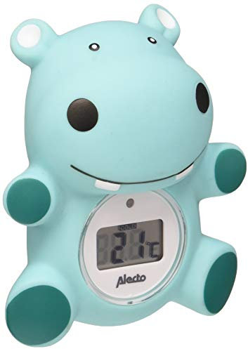 Alecto BC-11 Hippo Thermomètre numerique de bain - Aussi utilisable pour la chambre - Mesure rapide et précise - vert