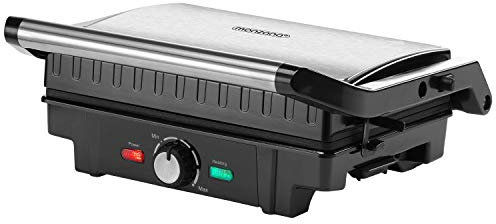 Monzana Parrilla eléctrica Multifunción Grill 1600W Sandwichera Barbacoa de mesa para bocadillos