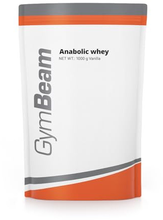 GymBeam Anabolic Whey - Proteine in Polvere Multicomponente con Whey Protein, Arricchite con Creatina Monoidrato e Peptidi di Glutammina, con Aminoacidi Essenziali (1000 g, Vanilla)
