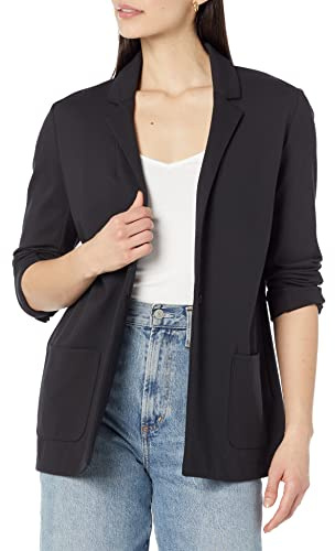Amazon Essentials Donna Blazer in tessuto Ponte morbido, vestibilità comoda