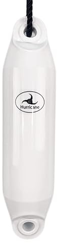 Hurricane Fenders Original Series Boat Fender PM01 40cm x 10cm (16 x 4) - White