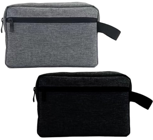 EUPSIIU 2 Stück Kulturbeutel Herren, Wasserabweisend Rasierentasche, Tragbare Kosmetiktasche, Reise Kulturbeutel, Kosmetiktasche für Reisen, Geschäftsreise, für Männer & Frauen