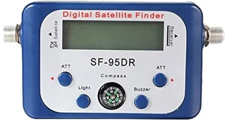Receptor de satélite Receptor de buscador de satélite SF-95DRH con brújula, zumbador, luz, Receptor de señal de TV, decodificador Sat, pantalla LCD para Antenas de Sistemas de Recepción Remota