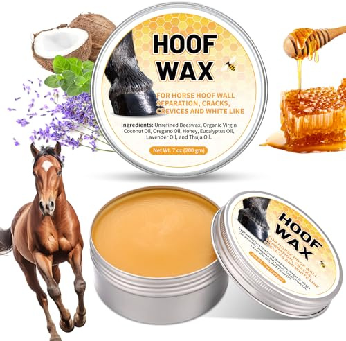 Dansib 2 Pcs Hoof Wax for Horses, Hoof Clay 14 oz in Total, Thrush Treatment for Horses, Donkeys Supplies