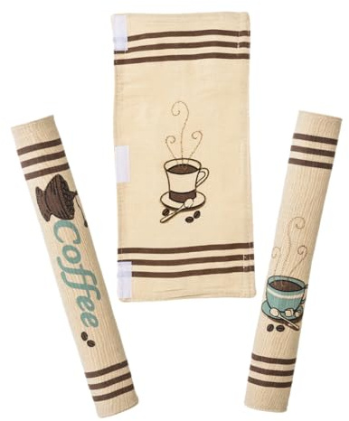 Mobestech 3pezzi Copri Maniglie Frigorifero Per Porta Forno Microonde Congelatore Decorazioni Protezione Maniglia Elettrodomestico Cucina