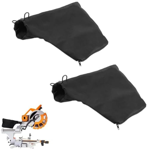 Bolsa de polvo,2 piezas bolsa de aserrínbolsa de aserrín,Bolsa colectora de polvo,bolsas de polvo para sierras de mesa,con Cremallera y Soporte Alambre,para Modelo 255 Sierra de Inglete