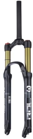 FKXSXAZ 26/27,5/29 tum cykelupphängning framgaffel, magnesiumlegering 120 mm resa snabbfrigörande 9 mm axel skivbroms 1-1/8 tum luftgaffel