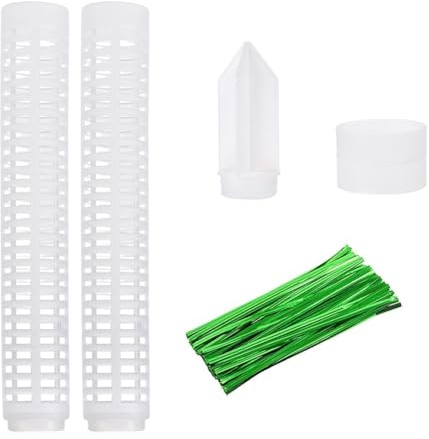 Barra de musgo, soporte ajustable para plantas trepadoras de interior como hiedra de filodendro Monstera, estacas de plástico que retienen la humedad con bandas para plantas