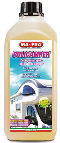MAFRA, Pulicamper, Ideale per la Pulizia Esterna del Camper, Elimina Righe Nere, Smog, Gasolio e Moscerini, Delicato sulle Superfici, Formato da 2 Litri