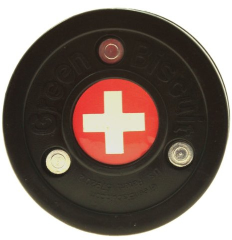 Green Biscuit Swizterland Flag Puck Better Smart