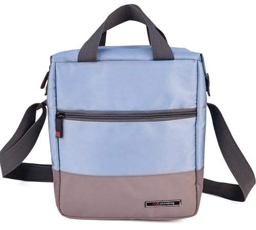 Bolsa Térmica Porta Alimentos 6,5L - Lunch Bag Isotérmica Mantiene Frío o Calor de Fiambrera, Taper, Bebidas y Snacks, Nevera Portátil Hermética para Loncheras de Trabajo Oficina o Colegio, Azul