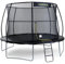 Jumpking 12ft Runde Combo Deluxe Trampolin mit Sicherheit Gehäuse Netz & Leiter, Outdoor Trampolin für Erwachsene & Kinder, Polyethylen Surround Pad & UV Geschützt Sicherheitsnetz