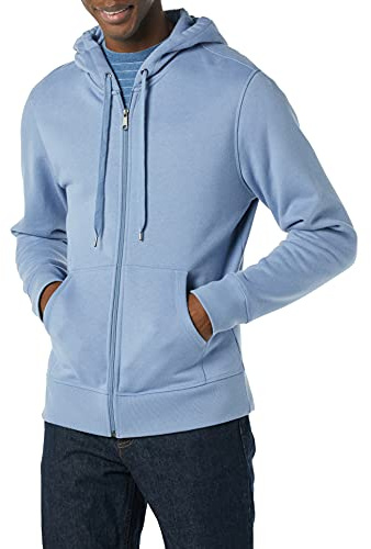 Amazon Essentials Men's Full-Zip Fleece Hoodie Sweatshirt (Available in Big & Tall), Slate Blue, X-Large