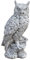 stoneandstyle Steinfigur Eule Uhu groß naturgetreu frostfest Steinguss
