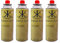 KARAN KING - Butane Gas Bottles Canisters for Camping Heater, Cooker, BBQ (Pack of 4)