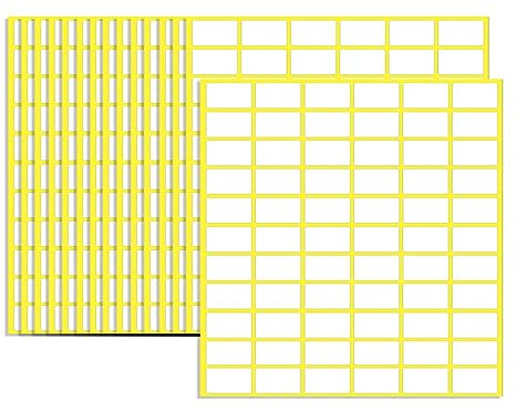 990 Pcs Matte White Self-Adhesive Labels and Stickers for File Folders, Envelopes, School, Office and Home (15 Sheets)