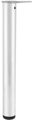 CAMAR Tischfuß zylindrisch Tischbein ø 80mm Länge 700mm Stahl verchromt