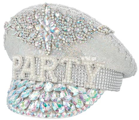 Boland 01449 - Funkelnde Party Mütze, Hut für Mottoparty oder Karneval, Zubehör für Faschingskostüme und Festival