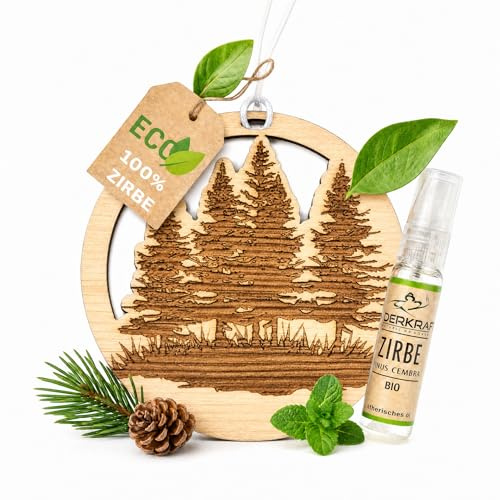 Deodorante per auto con albero di cembro biologico da 5 ml, diversi disegni, per auto o guardaroba