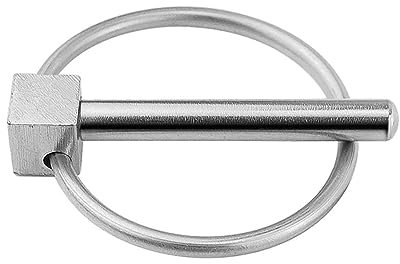 YUOIUX Perno di collegamento in acciaio inox resistente con per trattori agricoli, rimorchi, camion, tosaerba