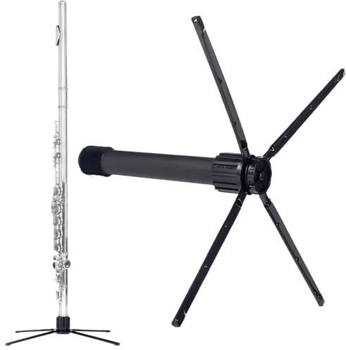 Eastuy Supporto Clarinetto | Con Base In Metallo Porta Pieghevole A 4 Gambe | Sostegno Flauto,Per Viaggio Casa Vacanze Compleanno Festa Famiglia Amici