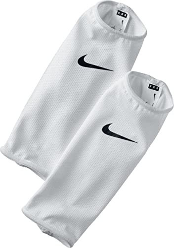 Nike Unisex-Adult Guard Lock Sleeves Socken, White/Black/Black, L