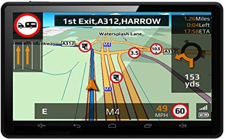 Aguri Motorhome & Caravan RV520 DVR 5 Motorhome and Caravan Sat Nav with Built-in Dash Cam, Wi-Fi and UK & European mapping