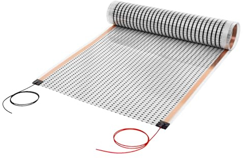 1 m infraröd värmefolie, 24 V DC, 50 cm bred, elektrisk golvvärme, 130 watt