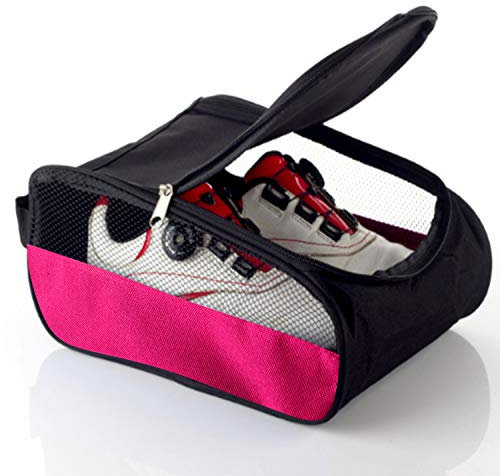 Getfitsoo Golf-Schuhtasche, Golf-Schuhtaschen, Herren/Damen, Outdoor-Reißverschlusstaschen, mit Belüftung, Sportschuhe, Tasche, Reise-Schuhbeutel, Rose, Common