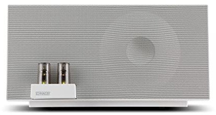SCHWAIGER 658149 Amplificatore a valvole per altoparlanti HiFi 37W RMS con Bluetooth, NFC, AUX, USB, Phono bianco
