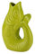 Gift Company - Vase, Karaffe - Monsieur Carafon - Fisch - Steingut - Farbe: Lime - (BxTxH): 21 x 12 x 31 cm - Größe: L