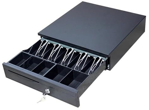 registrazione cassa con chiavi, cassetto cassa, Cassetto portadenaro con inserto, cassetto portadenaro con apertura automatica for registratore di cassa, for sistema POS, vassoio portadenaro rimovibil