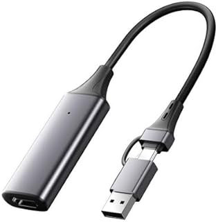 4K 60Hz Carte de Capture Vidéo HDMI Entrée 1080P 60FPS HD Carte Acquisition 3.0 pour Streaming Jeux PS5/PS4/Xbox/Switch Enseignement en Ligne et Enregistrement Compatible avec MacBook iPad Caméra PC