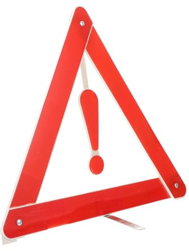 TOKIDNY Triángulo de Advertencia Plegable Reflectante para Vehículos Señal de Seguridad Vial con Caja para Emergencias y Estacionamiento Diseño y Duradero