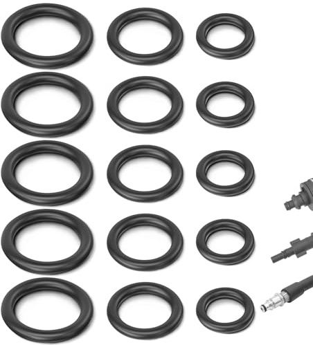 Guarnizioni per accessori idropulitrice Bosch - O-ring per idropulitrice Bosch AQT, set di 15 guarnizioni per lavatrice per auto 247 connettore rapido pistola lancia tubo pistola ad alta pressione