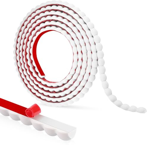 Flexible Zierleiste selbstklebend PVC Wandleisten Deko Zierleisten Wand dekorative Leisten für Decken Fliesen Wandkante (Weiß, 15mm×3m)