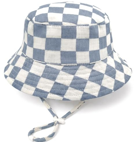 LYZOURBB Infant Baby Girl Boy Summer Sun Cotton Bucket Hats 0-3Y
