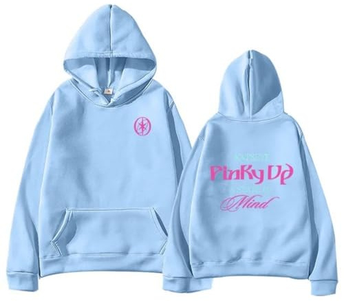 Temolie Katseye Damhuvtröja Merch Pinky Up Album Hoody för kvinnor grafiskt tryck överdimensionerad tröja tröja med fickor present till popmusikfans