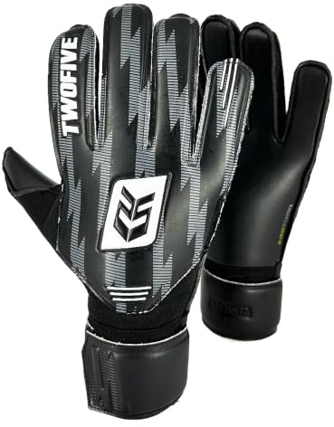 TWOFIVE | Guantes de Portero Fútbol Atlanta Basic Negro (Talla 4)