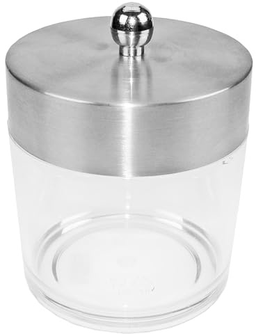 Fantasia Wattebox, Höhe: 13 cm, ø 10 cm, Acryl/Edelstahl