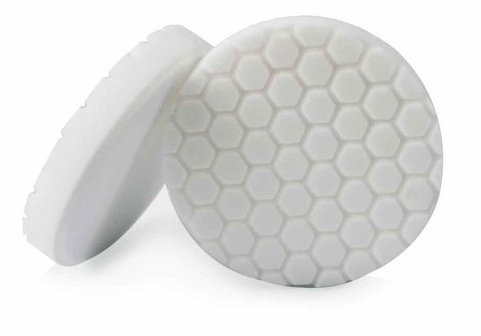 Chemical Guys BUFX_104HEX4 BUFX_104_HEX4 Hex-Logic Light-Medium Polishing Pad, White (4.5 Inch Pad made for 4 Inch backing plates)