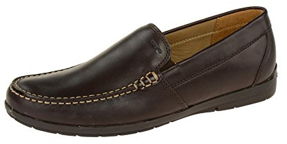 Geox U Siron W C, Mocassini Uomo, Marrone Brown, 43 EU